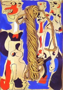 Abstracto famoso Painting - Cuerda y gente I Dada